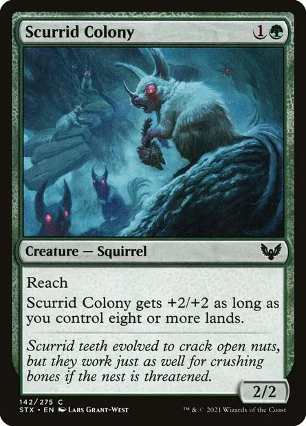 Scurrid Colony, Magic card STX 142 — Strixhaven: School of Mages set