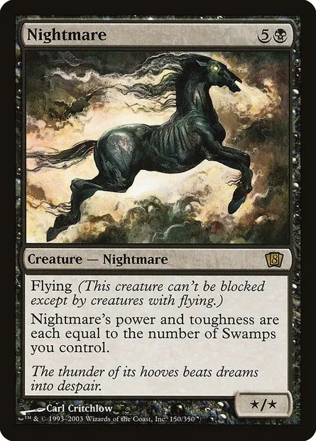 Nightmare, Magic card 8ED 150★ — Eighth Edition set