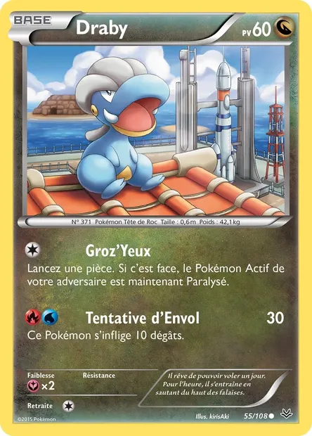 Draby, carte Pokémon ROS 55 — extension Ciel Rugissant