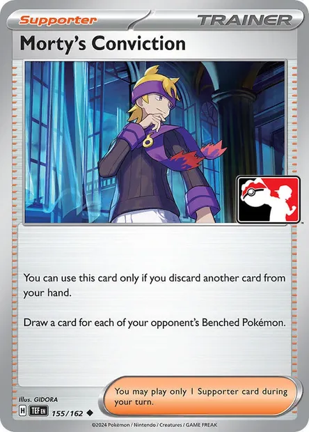 Morty's Conviction, Pokémon card PPS 155-3 — Play! Pokémon Prize Pack Series set
