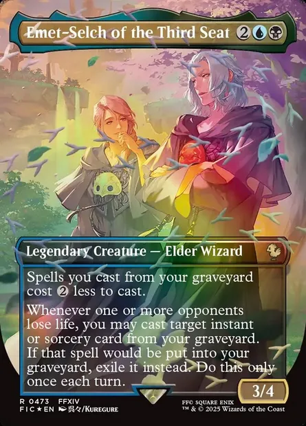 Emet-Selch of the Third Seat, Magic card FIC 473 — Final Fantasy Commander set