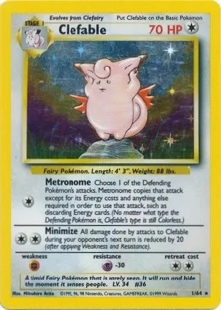 Mélodelfe, carte Pokémon ERR 001 — extension Pokémon Misprints