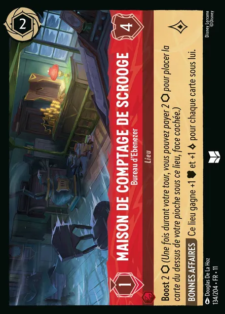 Maison de comptage de Scrooge - Bureau d'Ebenezer, carte Disney Lorcana CH11-134 — extension Givresort