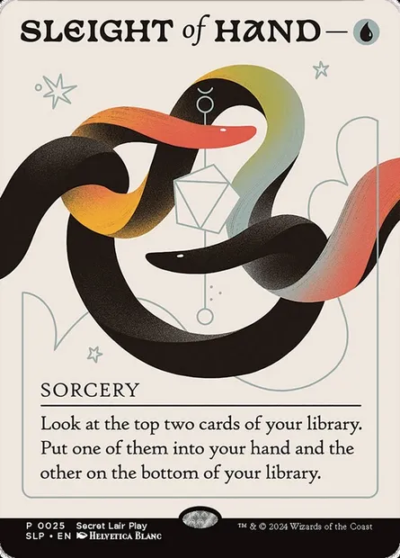 Passe-passe, carte Magic SLP 25 — extension Secret Lair Promo