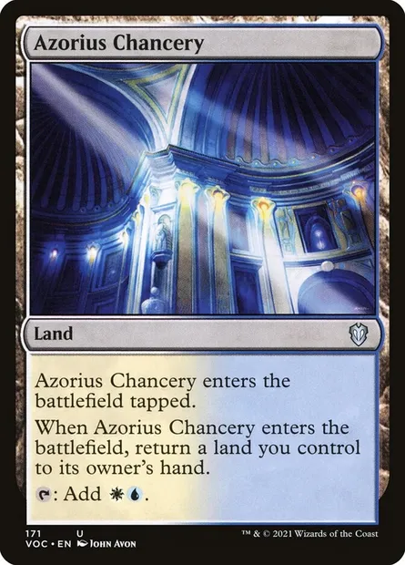Azorius Chancery, Magic card VOC 171 — Crimson Vow Commander set