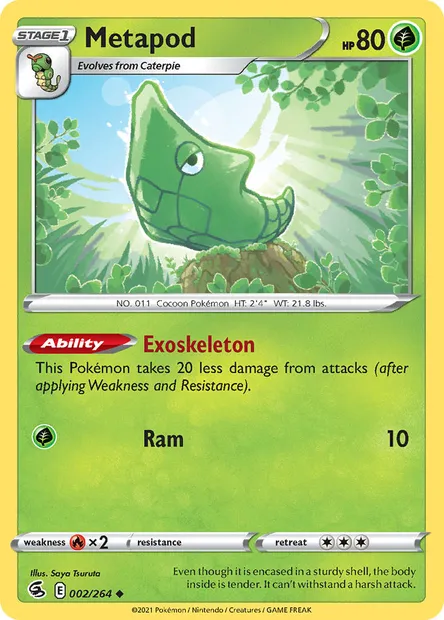 Metapod, Pokémon card FST 2 — Fusion Strike set