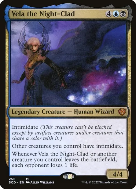 Vela the Night-Clad, Magic card SCD 256 — Starter Commander Decks set