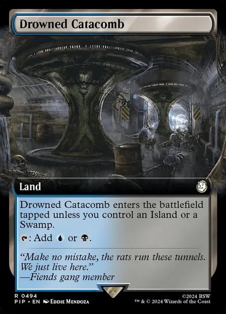Catacombes noyées, carte Magic PIP 494 — extension Fallout