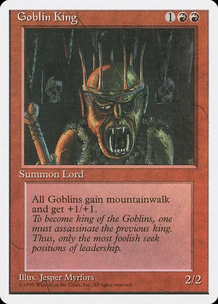 Goblin King, Magic card 4ED 198 — Fourth Edition set