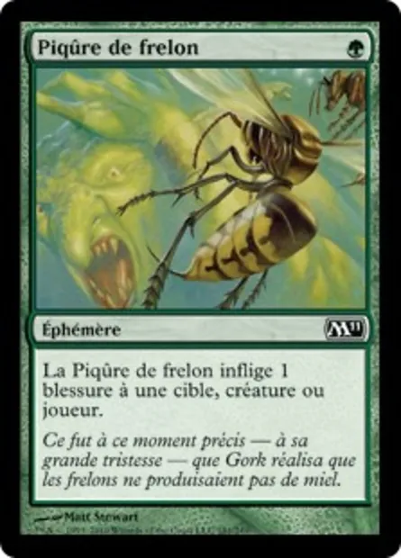 Piqûre de frelon, carte Magic M11 181 — extension Magic 2011