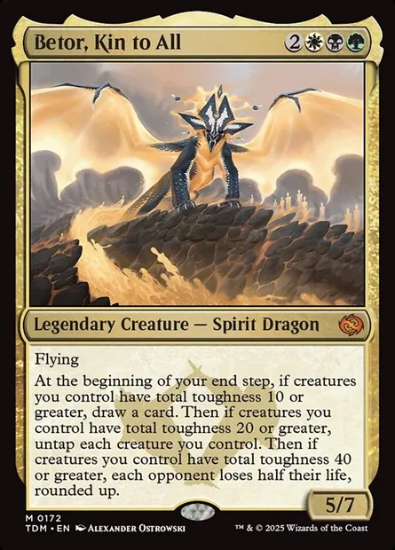 Betor, Kin to All, Magic card TDM 172 — Tarkir: Dragonstorm set