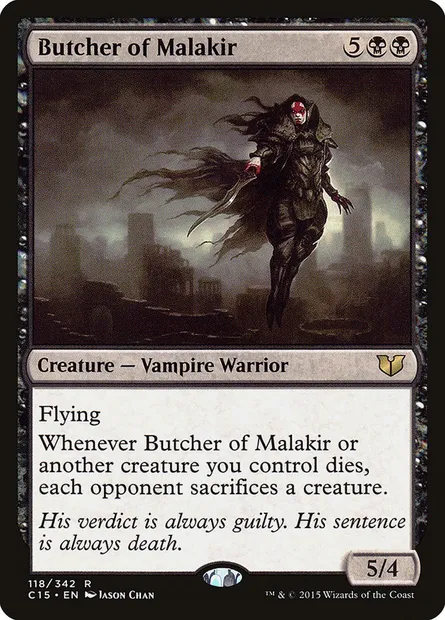 Butcher of Malakir, Magic card C15 118 — Commander 2015 set