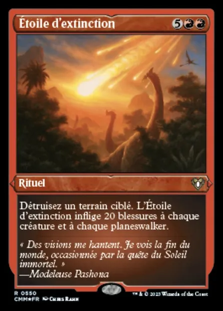 Étoile d'extinction, carte Magic CMM 550 — extension Commander Masters