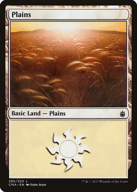 Plaine, carte Magic CMA 285 — extension Commander Anthology