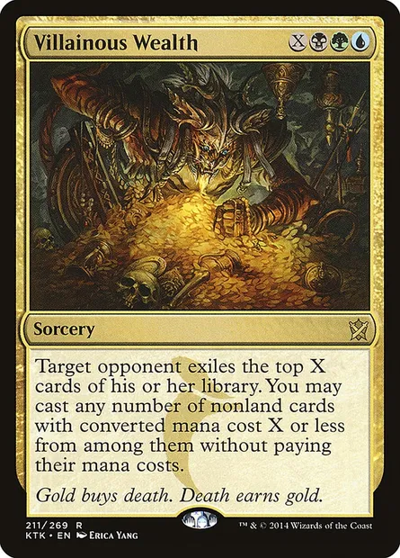 Villainous Wealth, Magic card KTK 211 — Khans of Tarkir set