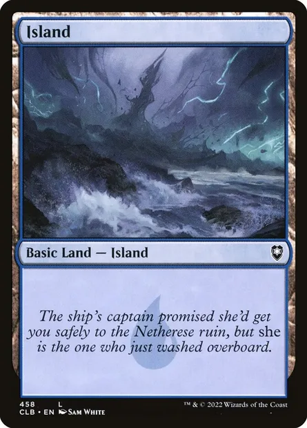 Island, Magic card CLB 458 — Commander Legends: Battle for Baldur's Gate set