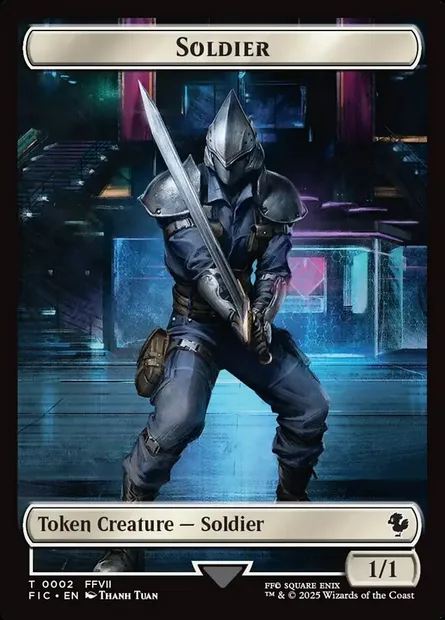 Soldier, carte Magic TFIC 2 — extension Final Fantasy Commander Tokens