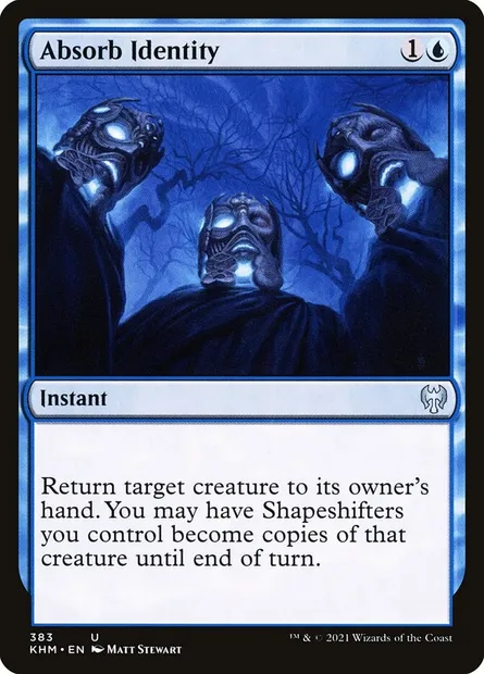 Absorb Identity, Magic card KHM 383 — Kaldheim set