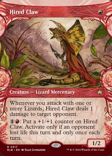 Hired Claw, Magic card BLB 317 — Bloomburrow set