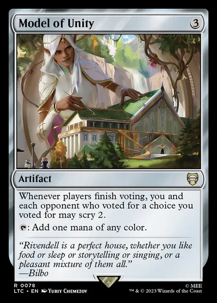 Model of Unity, Magic card LTC 78 — Tales of Middle-earth Commander set