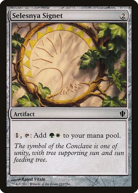Selesnya Signet, Magic card C13 257 — Commander 2013 set