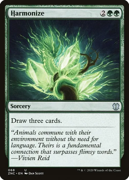 Harmonize, Magic card ZNC 68 — Zendikar Rising Commander set