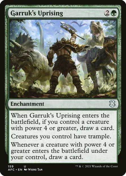 Garruk's Uprising, Magic card AFC 159 — Forgotten Realms Commander set