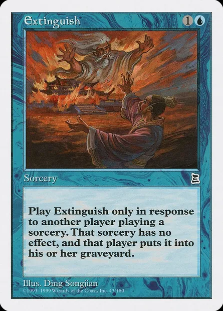 Exténuation, carte Magic PTK 43 — extension Portal Three Kingdoms