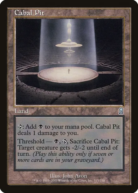 Cabal Pit, Magic card ODY 315 — Odyssey set