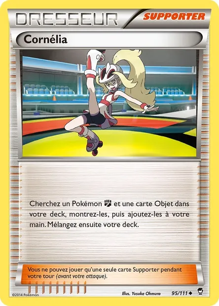 Cornélia, carte Pokémon FFI 95 — extension Poings Furieux