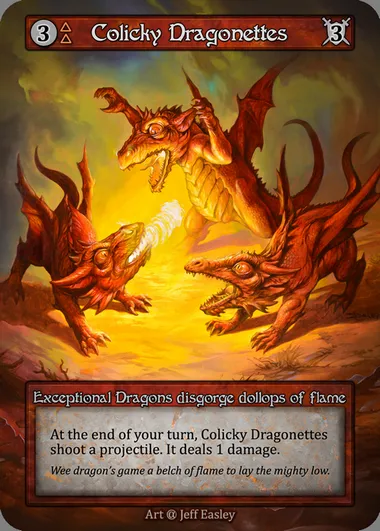 Colicky Dragonettes, Sorcery card ALP 042 — Alpha set