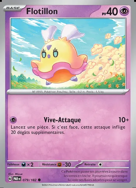 Flotillon, carte Pokémon PAR 079 — extension Faille Paradoxe