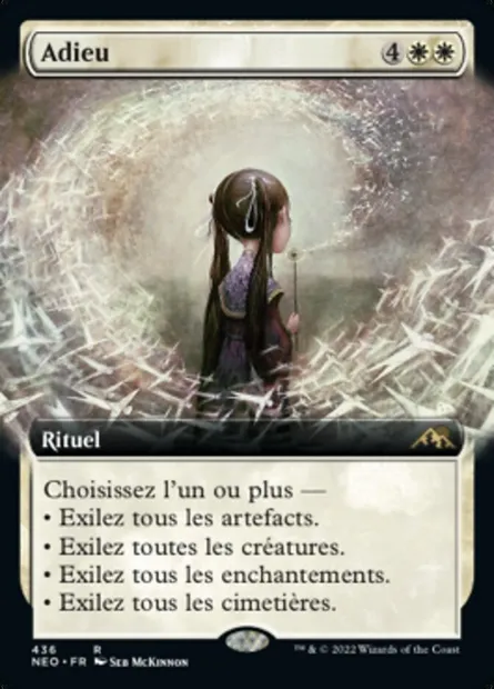 Adieu, carte Magic NEO 436 — extension Kamigawa: La Dynastie Néon