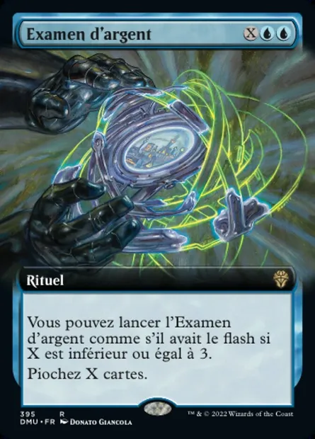 Examen d'argent, carte Magic DMU 395 — extension Dominaria Uni