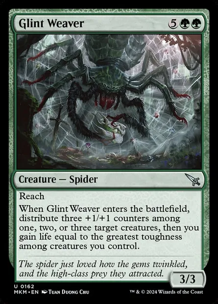 Glint Weaver, Magic card MKM 162 — Murders at Karlov Manor set