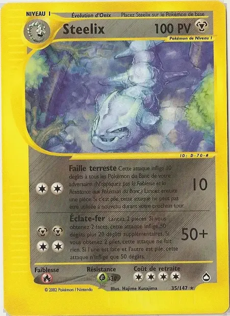 Steelix, carte Pokémon AQ 35 — extension Aquapolis
