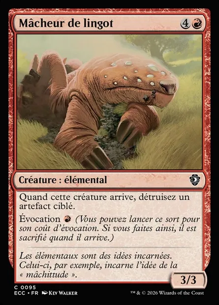 Mâcheur de lingot, carte Magic ECC 95 — extension Lorwyn Eclipsed Commander