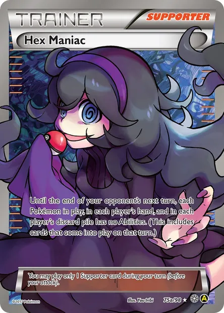 Hex Maniac, Pokémon card AOR 75a — Ancient Origins set