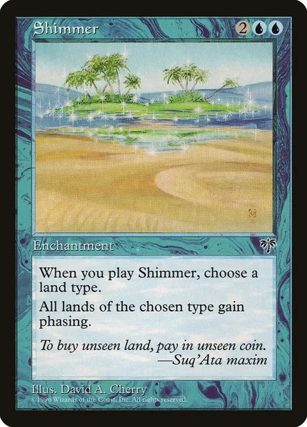 Chatoiement, carte Magic MIR 92 — extension Mirage