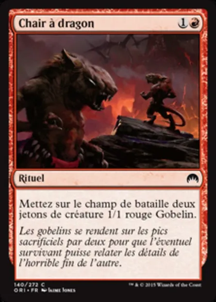 Chair à dragon, carte Magic ORI 140 — extension Magic Origines