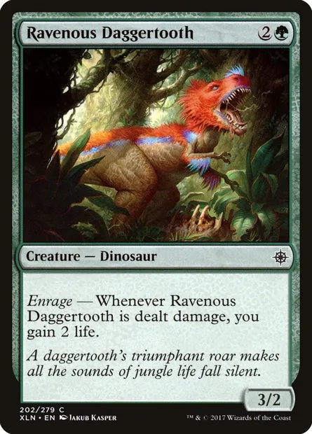 Ravenous Daggertooth, Magic card XLN 202 — Ixalan set