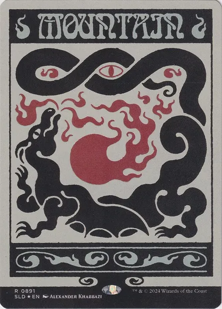 Mountain, Magic card SLD 891 — Secret Lair Drop set