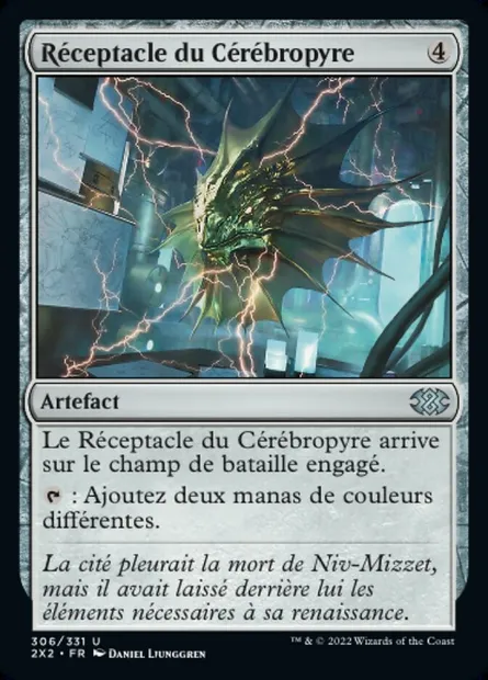 Réceptacle du Cérébropyre, carte Magic 2X2 306 — extension Double Masters 2022
