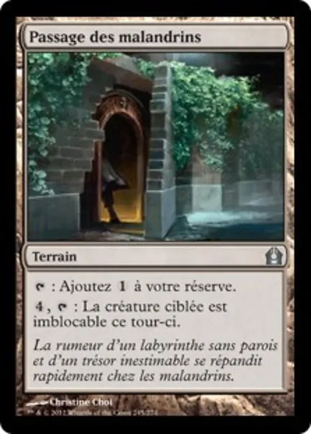 Passage des malandrins, carte Magic RTR 245 — extension Retour à Ravnica