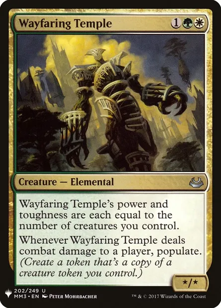 Temple des voyageurs, carte Magic PLST MM3-202 — extension The List