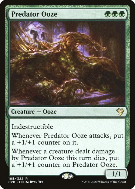 Predator Ooze, Magic card C20 185 — Commander 2020 set