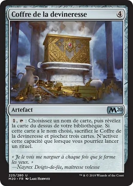 Coffre de la devineresse, carte Magic M20 225 — extension Core Set 2020