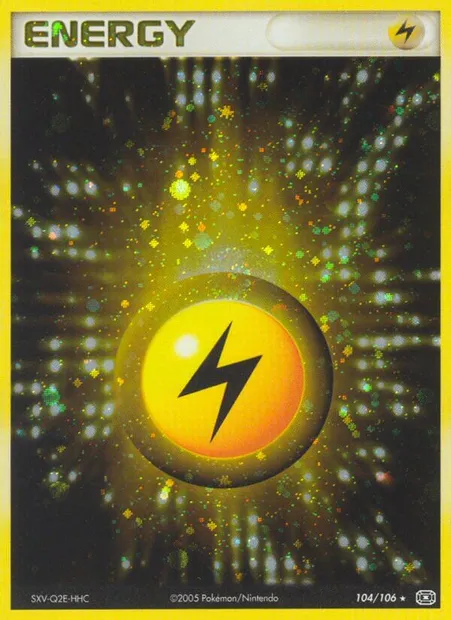 Lightning Energy, Pokémon card EM 104 — Emerald set
