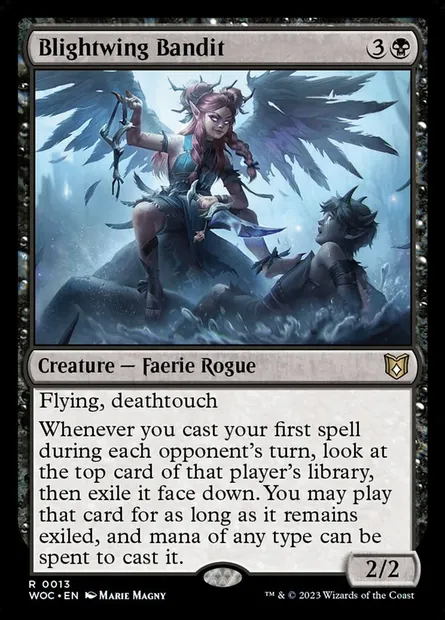 Blightwing Bandit, Magic card WOC 13 — Wilds of Eldraine Commander set