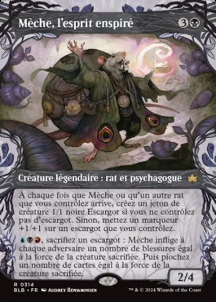 Mèche, l'esprit enspiré, carte Magic BLB 314 — extension Bloomburrow